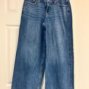 Hollister Women's Wide Leg Blue Jeans